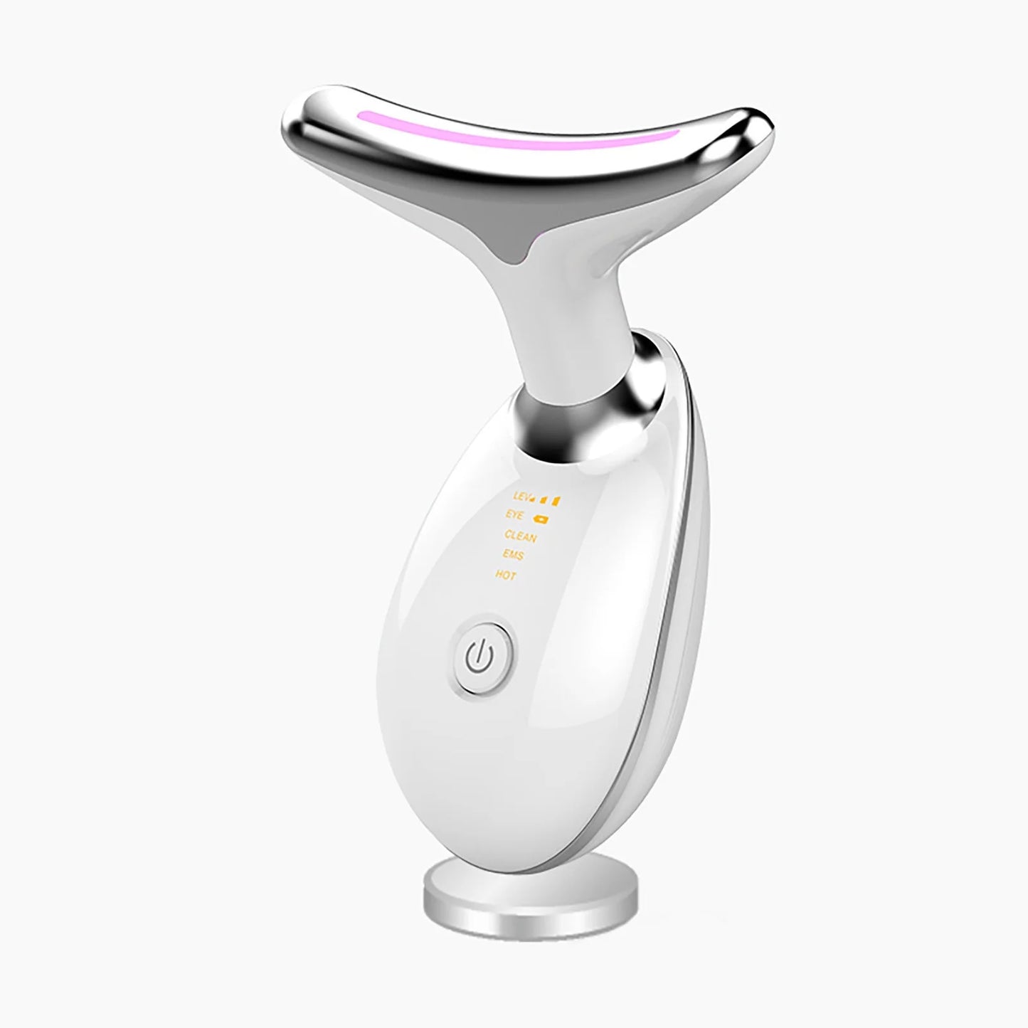 Revolutionary 3-in-1 Neck and Face Beauty Device: Portable Facial Massager for Skin Care, Face Sculpting, Vibration, Thermal, and Microcurrent Therapy